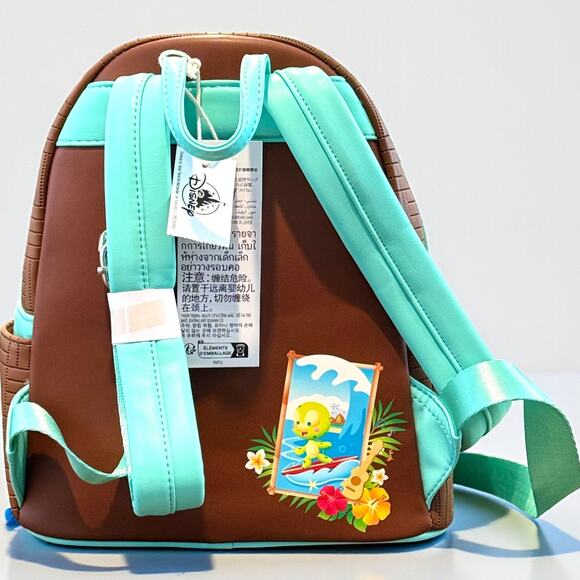 Disney Parks Olu Mel Ukulele Mini Backpack Loungefly NWT Aulani Jerrod Maruyama